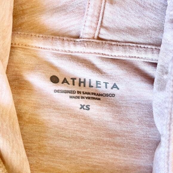 Athleta Uptempo Hoodie Sweatshirt in Dusty Pink size x-small - Picture 4 of 8